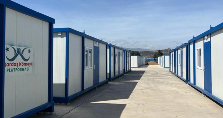 Kahramanmaraşda 200 konteynerlik Azərbaycan məhəlləsi yaradılacaq