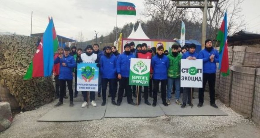 “Ekoloji cinayətə son” - Xankəndi-Laçın yolunda etiraz aksiyası 91 gündür davam edir