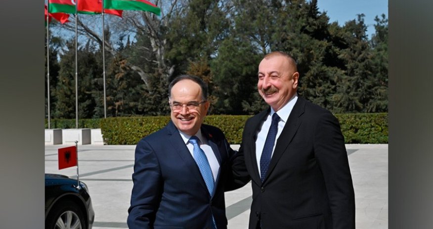 Azərbaycan Prezidenti İlham Əliyev Albaniya Prezidenti Bayram Beqay ilə görüşüb - YENİLƏNİB