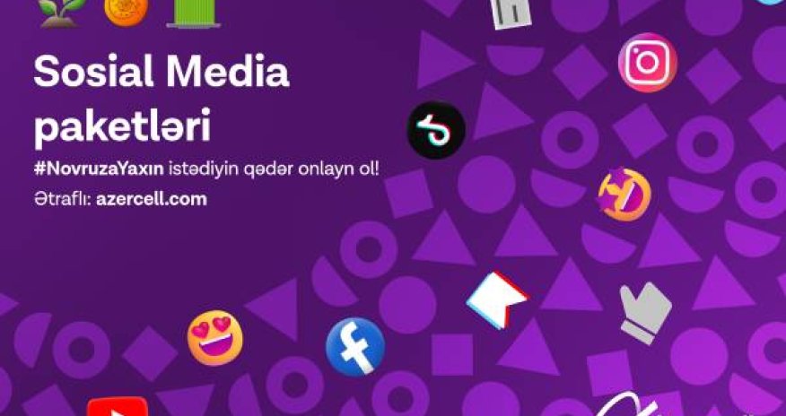 Azercell keeps you connected online on social media during Novruz Holiday!