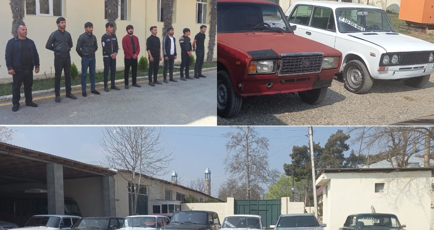 Toy karvanında avtoxuliqanlıq edən 9 nəfər saxlanıldı