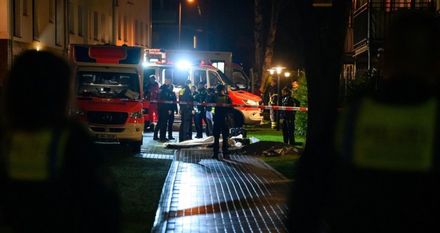 Hamburqda atışma olub, ölənlər var