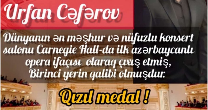 Azərbaycanlı vokalçı ABŞ-da qızıl medal qazandı