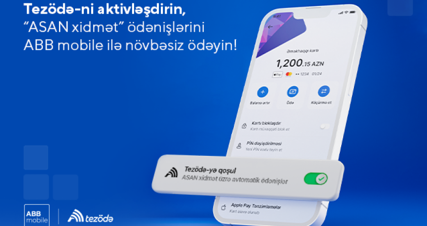 Совершайте оплаты “ASAN xidmət” без очередей с ABB mobile!
