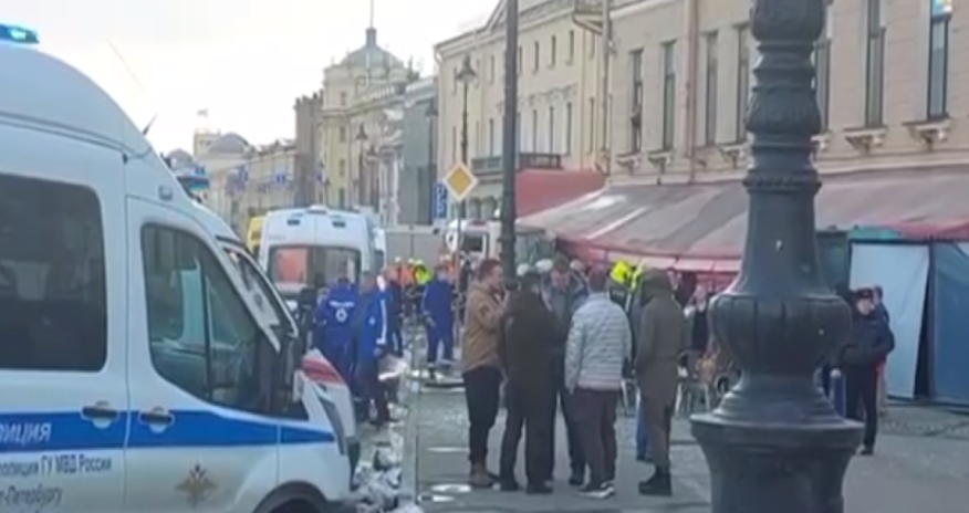 Peterburqda hərbi jurnalistin ad günündə partlayış törədilib