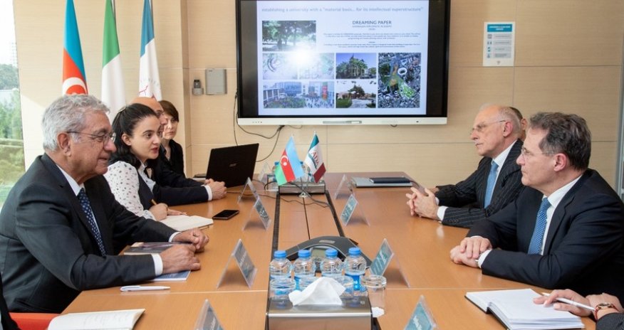 İtaliyanın xarici işlər nazirinin müavini ADA Universitetində olub