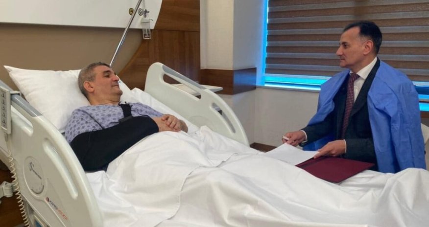 Fazil Mustafanın xəstəxanadan ilk –GÖRÜNTÜSÜ