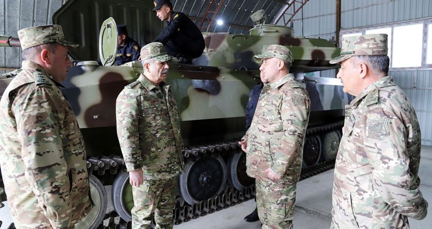 Гасанов провел смотр нововведенных в эксплуатацию военных объектов на освобожденных территориях Азербайджана