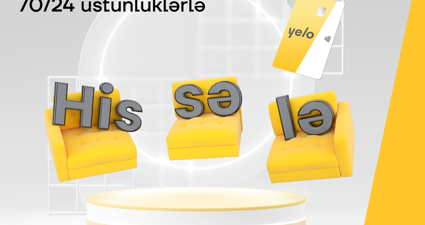 Taksit funksiyalı yeni Yelo kredit kartı