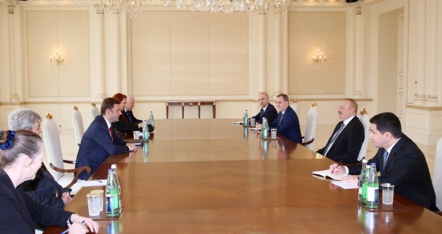 Prezident İlham Əliyev ATƏT-in fəaliyyətdə olan sədrini qəbul edib - Yenilənib