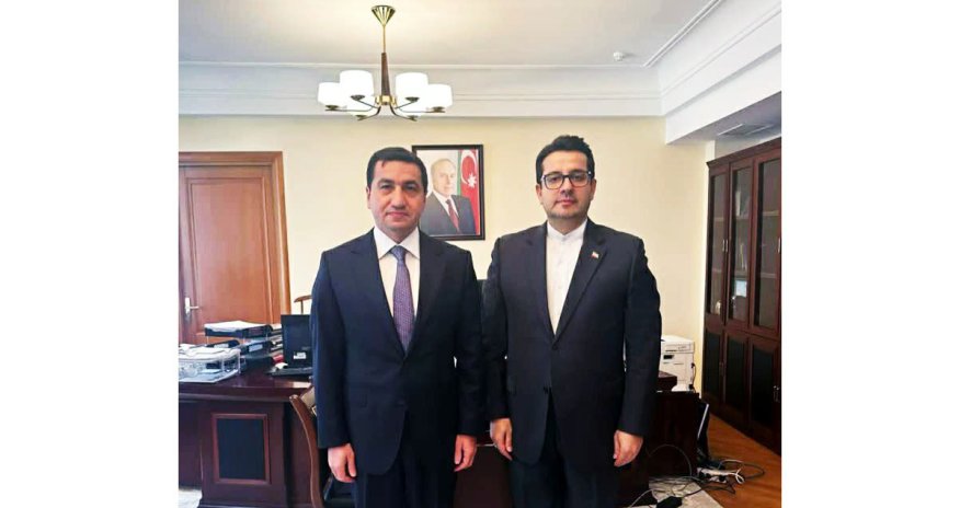 İranın Azərbaycandakı səfiri Hikmət Hacıyevlə görüşdü