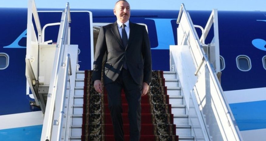 Президент Азербайджана Ильхам Алиев прибыл с рабочим визитом в Турцию