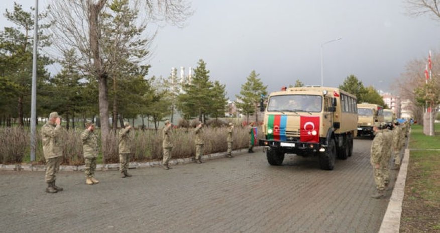 Türkiyədə Azərbaycan hərbçilərinin qarşılanma mərasimi keçirilib