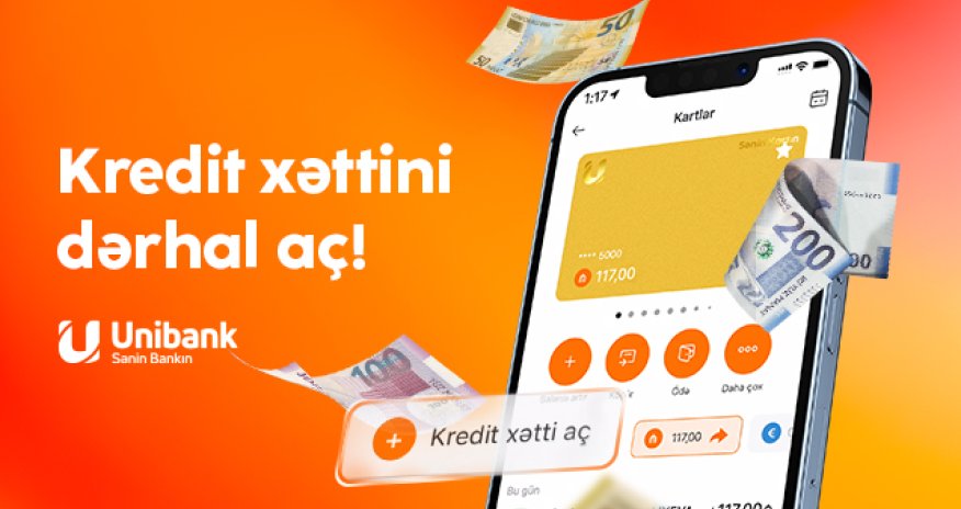 Bir neçə saniyə ərzində UCard-da kredit xətti