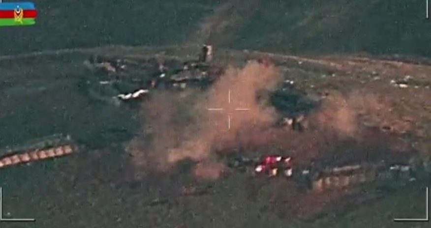 Azərbaycan Ordusu ermənilərin hərbi infrastrukturunu belə məhv edib - VİDEO