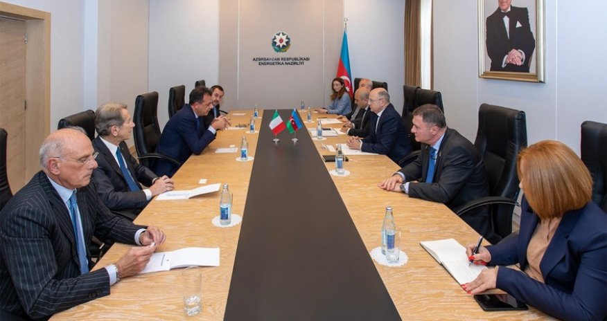 Energetika naziri İtaliya nümayəndə heyətini qəbul edib