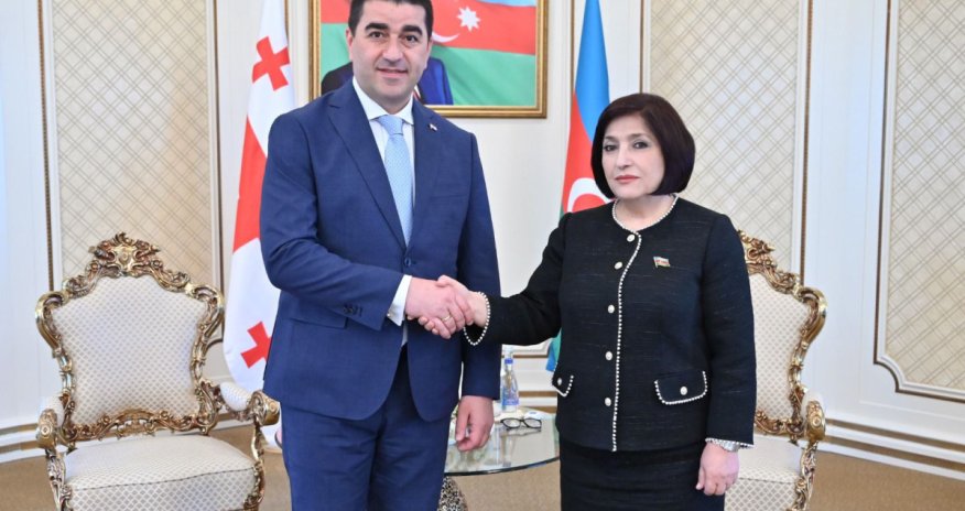 Azərbaycan və Gürcüstan parlamentlərinin sədrləri görüşüb
