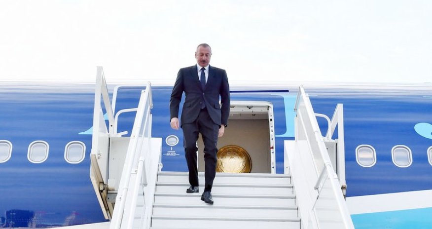 Əliyev Rusiyada işgüzar səfərdədir