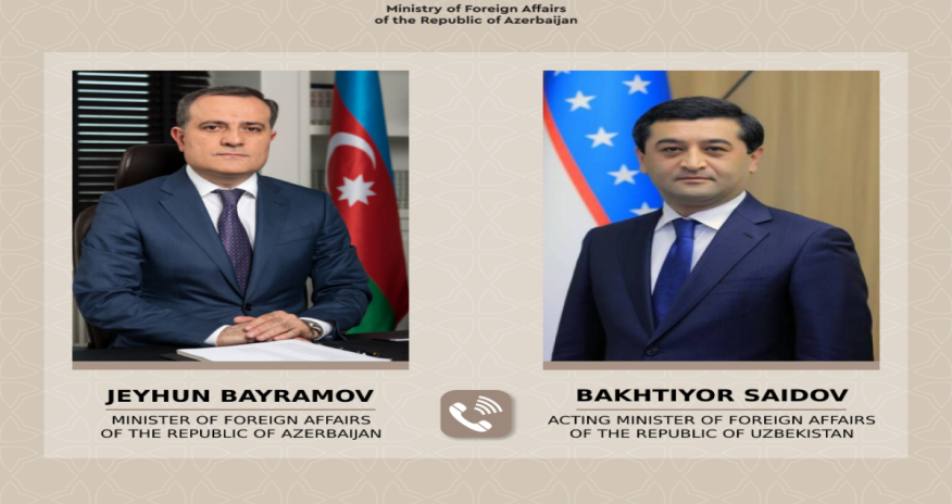 Azərbaycan və Özbəkistan XİN başçıları arasında telefon danışığı olub
