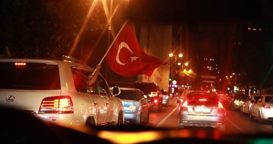 Bakıda Ərdoğanın qələbəsi qeyd olunur - Video