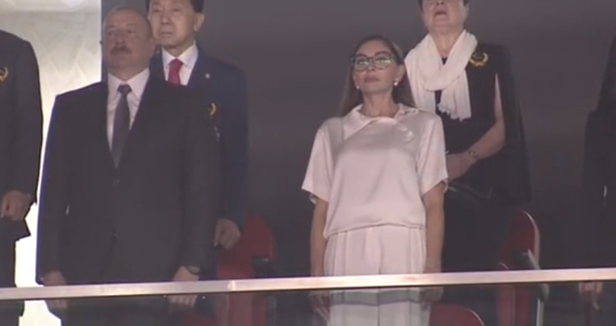 Prezident və xanımı dünya çempionatının açılış mərasimində - Canlı