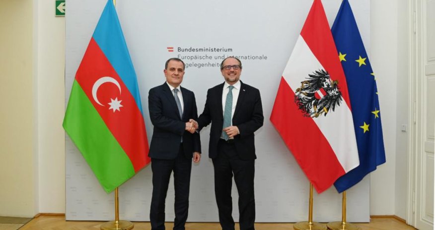 Ceyhun Bayramov avstriyalı həmkarı ilə görüşüb