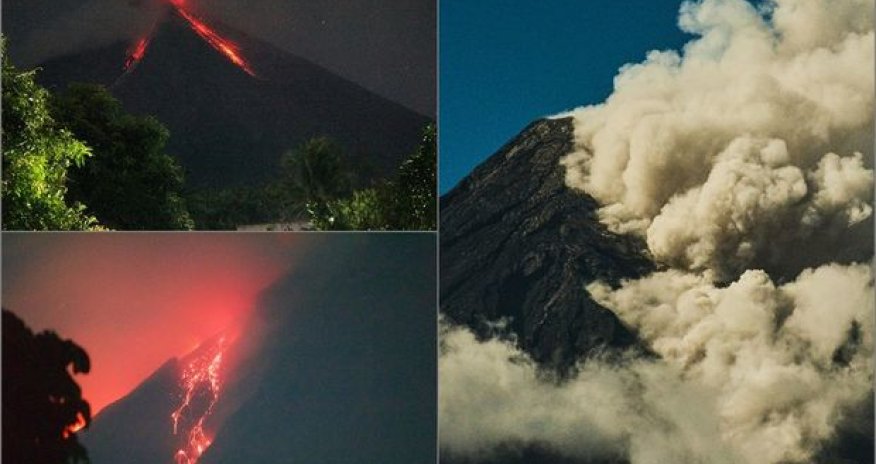 Filippində vulkan püskürdü: On mindən çox sakinin təxliyəsinə başlanıldı