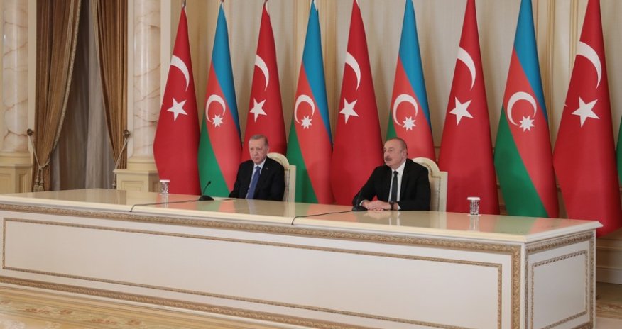 Azərbaycan və Türkiyə prezidentləri mətbuata bəyanatlarla çıxış edirlər- CANLI