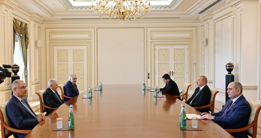 İlham Əliyev Binəli Yıldırımı qəbul edib