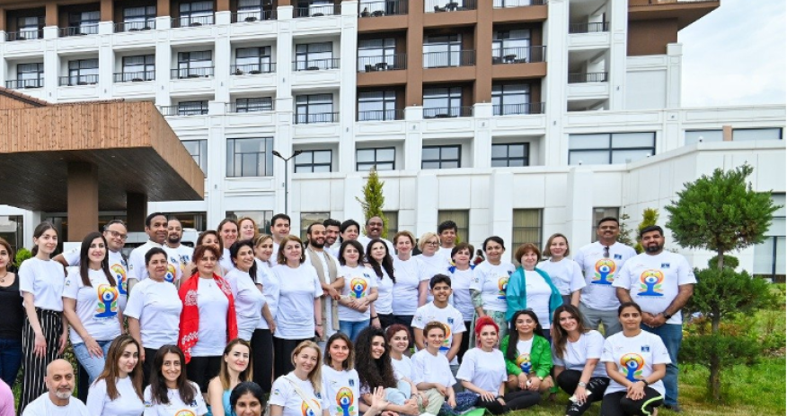 Beynəlxalq Yoqa günü Şabranda qeyd olunub - FOTOLAR