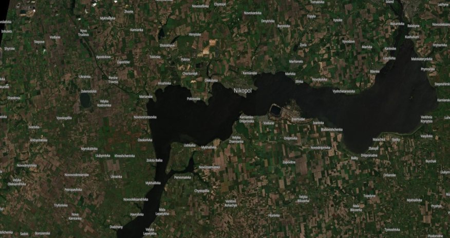 Ukraynanın Nova Kaxovka SES-nin peyk təsvirləri yayılıb