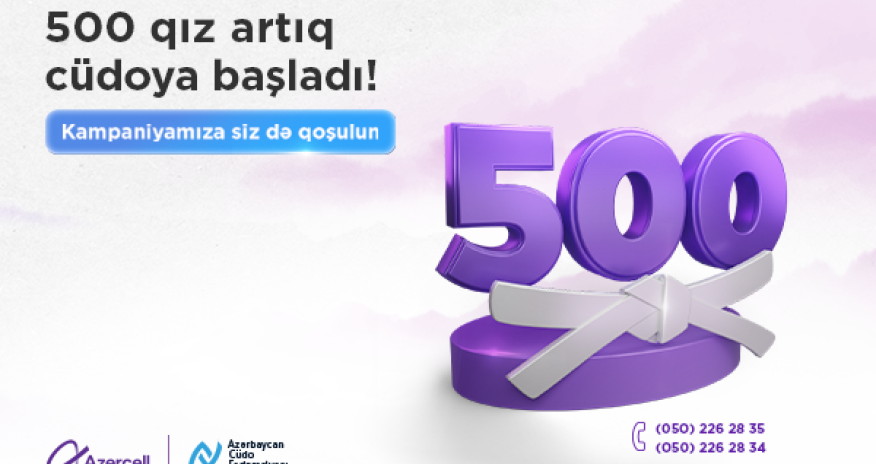 500 qız artıq cüdoya başladı!