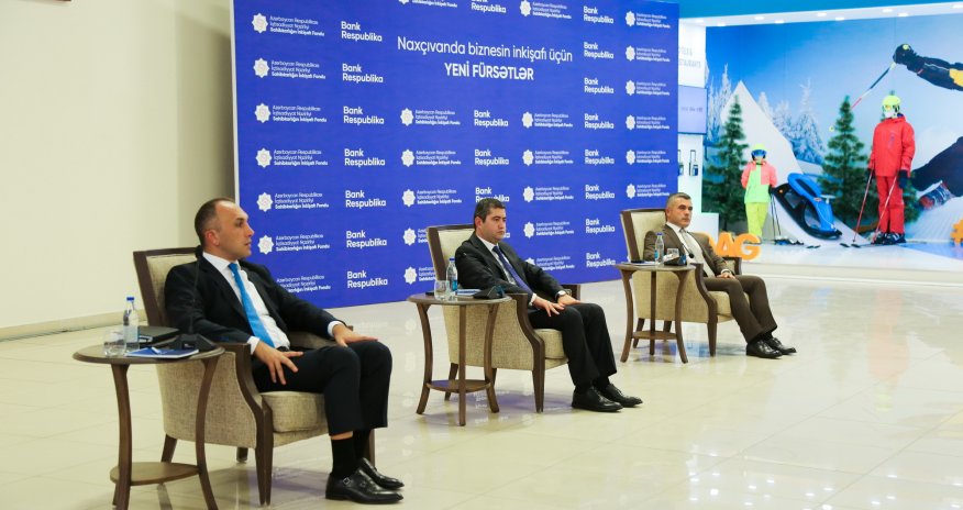 Bank Respublika və Sahibkarlığın İnkişafı Fondu nümayəndələri Naxçıvanda sahibkarlarla görüşdü