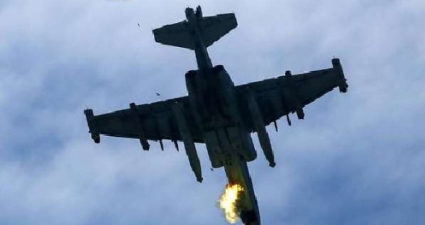 Российский штурмовик упал в море