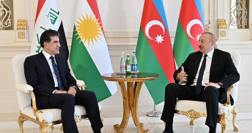 Əliyev Bərzani ilə görüşdü