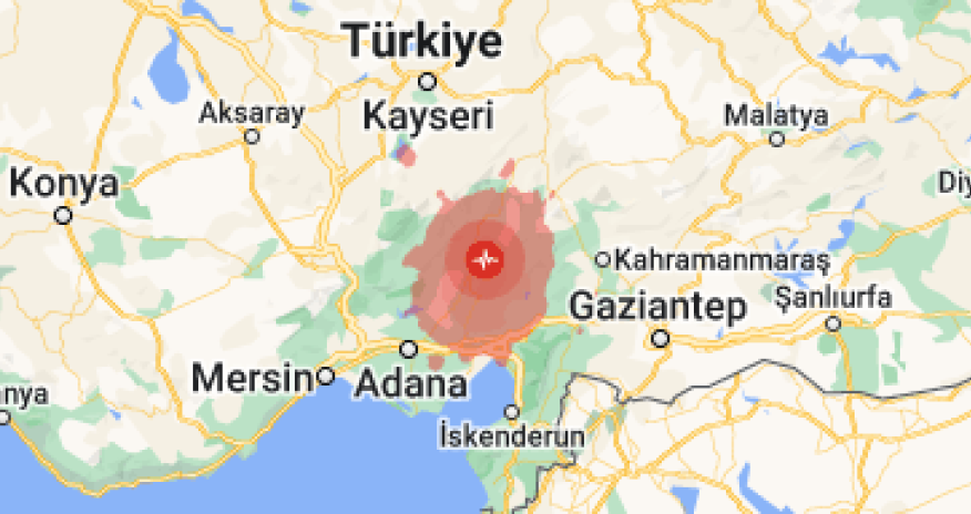 Adanada 5,5 bal gücündə zəlzələ baş verib