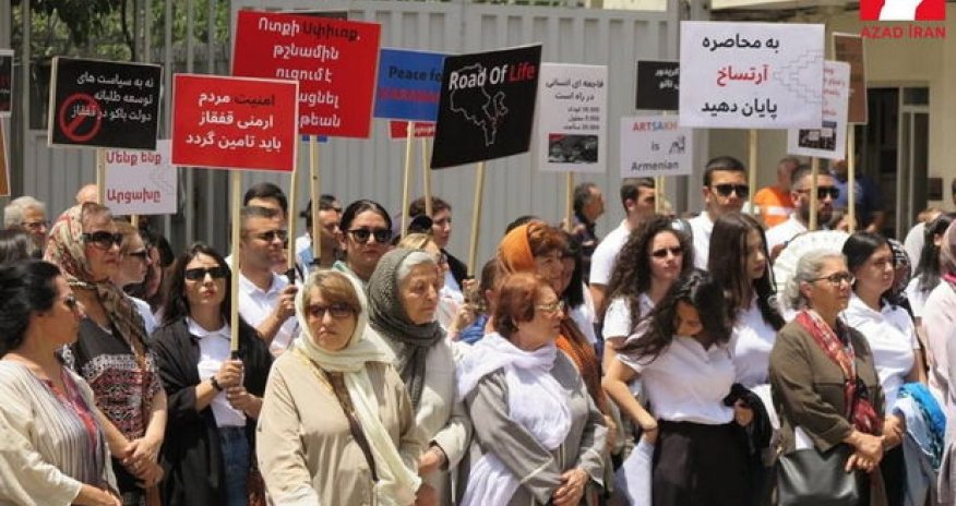 Tehranda ermənilər Azərbaycana qarşı aksiya keçiriblər