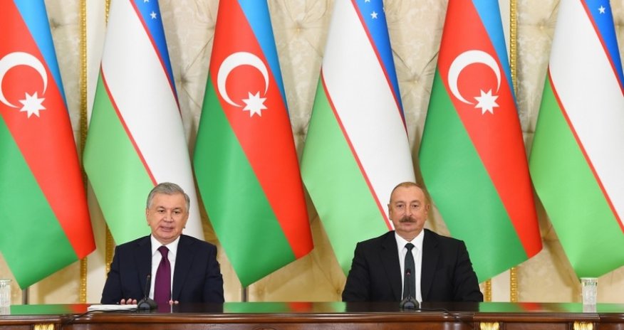 Azərbaycanda səfərdə olan Özbəkistan Prezidenti Füzuliyə gedib