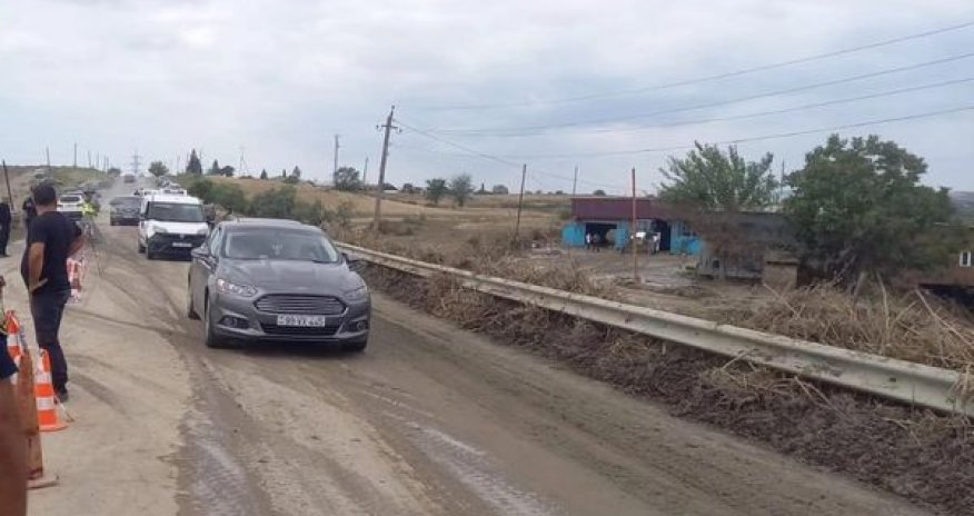 Bakı-Şamaxı-Yevlax yolunda nəqliyyatın hərəkəti bərpa olunub - YENİLƏNİB