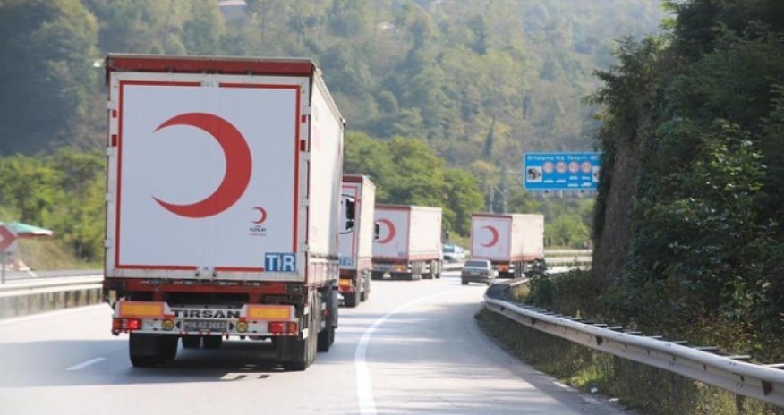Bakıdan yola salınan humanitar yardım Ağdam-Xankəndi yoluna çatıb - Yenilənib