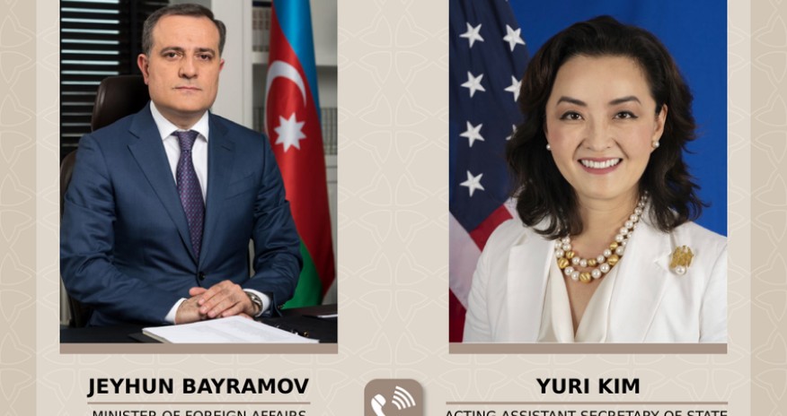 Ceyhun Bayramov və Yuri Kim arasında telefon danışığı olub