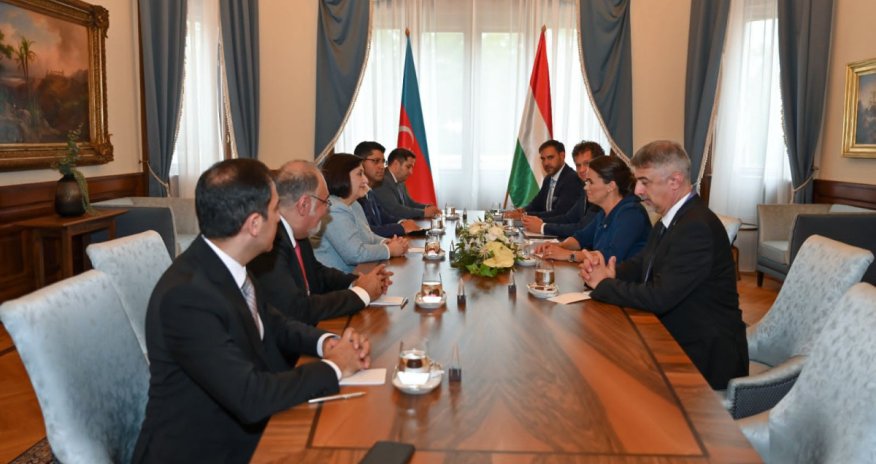Sahibə Qafarova Macarıstan Prezidenti ilə görüşüb