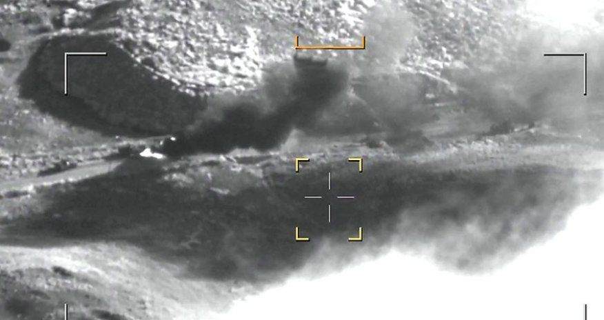 Ermənistanın Qarabağdakı hərbi kolonlarına dağıdıcı atəş zərbələri endirilib - VİDEO