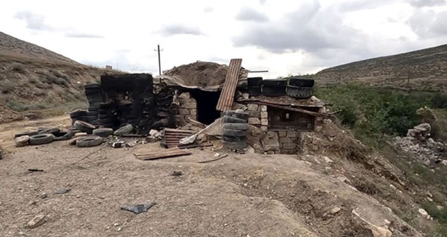 Ermənilərin Canyataqda tərk etdikləri döyüş mövqeyi – Video