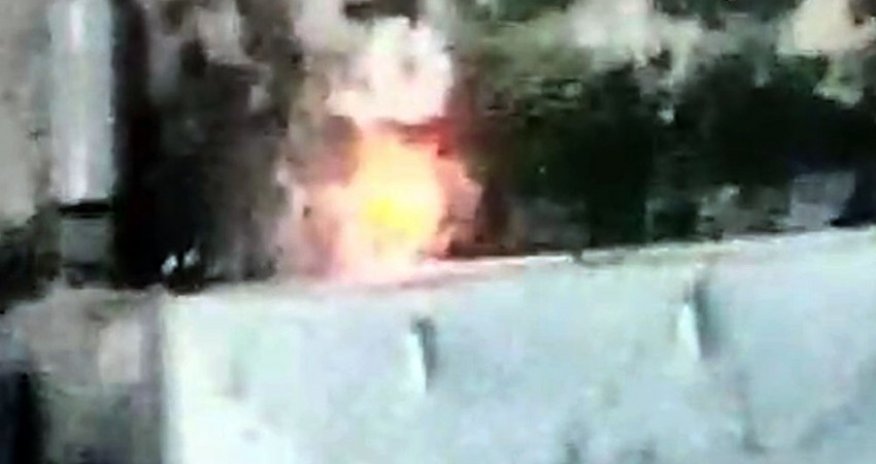 Ağdərədə erməni sakinlər kütləvi şəkildə evləri yandırır - Video