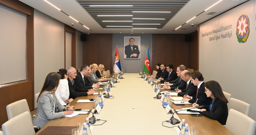 Ceyhun Bayramov Serbiya Milli Assambleyasının sədri ilə görüşüb