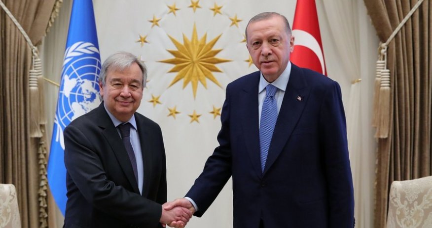 Turkish President Erdogan, UN chief discuss Israeli-Palestinian tension over phone