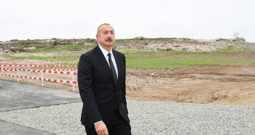 Президент Азербайджана Ильхам Алиев совершил поездку в Тертерский район