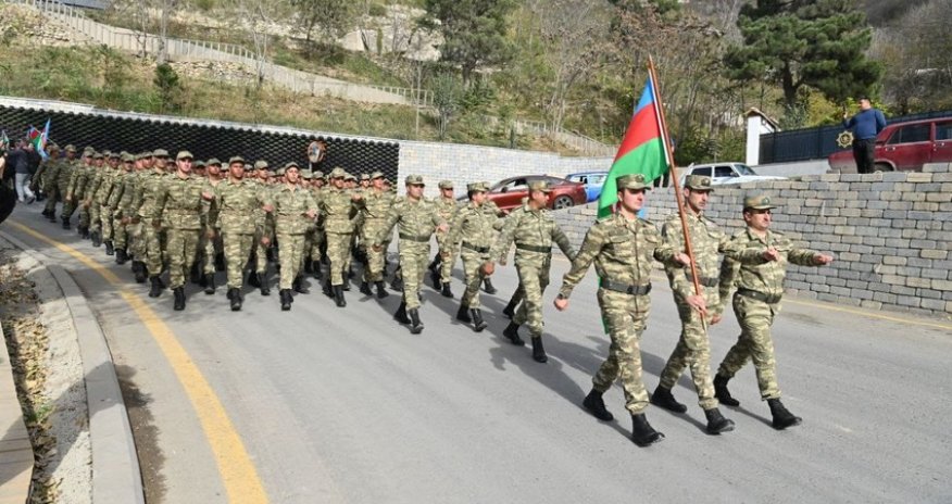 Elm və Təhsil, Müdafiə nazirlikləri birgə Laçında “Bayraq yürüşü” keçirib
