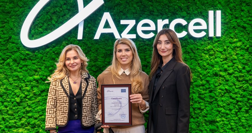 Завершились очередные курсы английского языка, организованные Azercell для журналистов